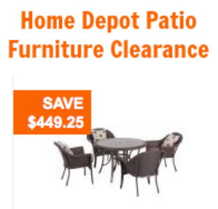 Home Depot Patio Furniture Clearance: 50-60% Off Hampton Bay Sets :: Southern Savers