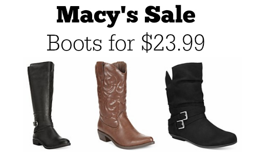 macy's ladies boots
