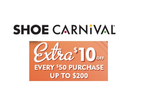 Shoe Carnival Coupon | $10 Off $50 + 