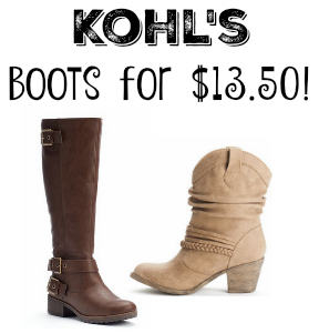 kohls boots