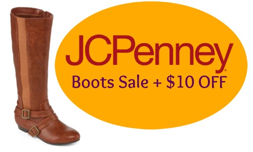 JCPenney Boots Sale + $10 off Coupon 