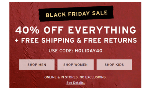 Levi's Black Friday Sale, 40% off 