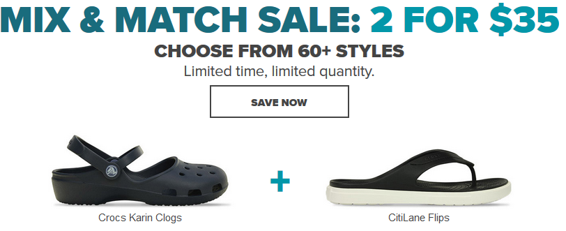 crocs 2 for $35 sale Cheaper Than 