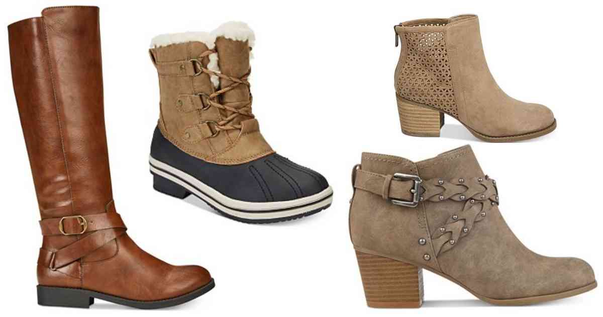 macy's boots for women