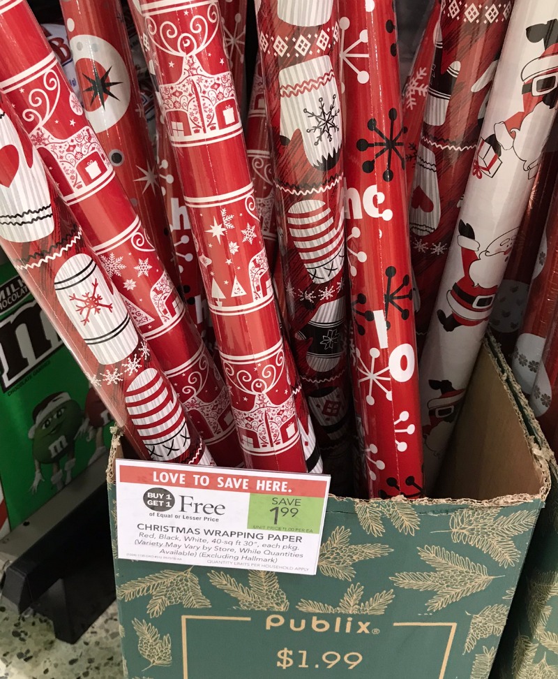 Cheap Hallmark wrapping paper at Publix thru 12/25! 🎄🎅🏼 💚All digital  coupons are found in the Publix app 🧡 Join my Ibotta: ywektyq 🧡…