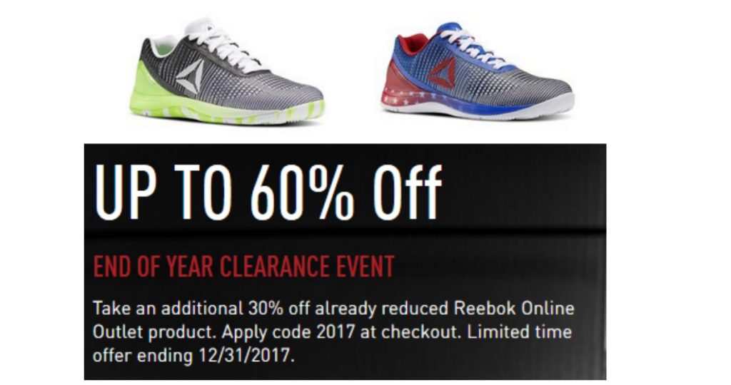 Reebok Coupon Code | 30% Off Sale Items 