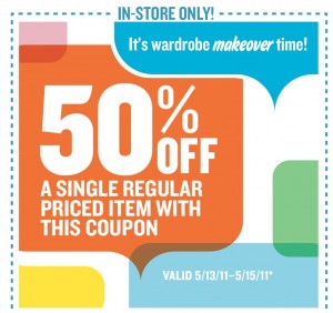 50% off any Item Old Navy Printable Coupon :: Southern Savers