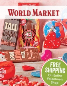 World Market: Free Shipping + Extra 15% Off On Valentine's Items