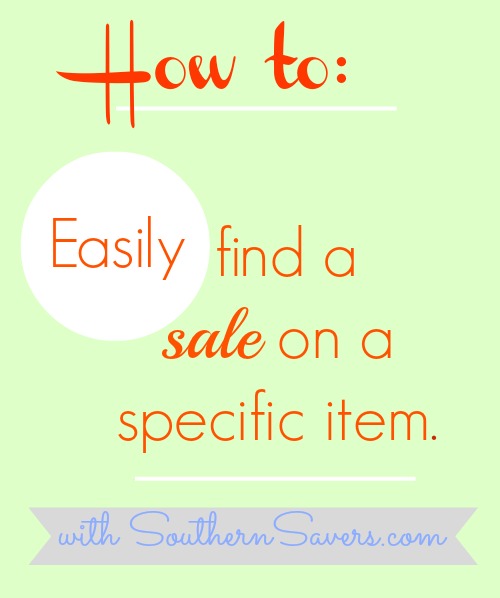 How to Find a Sale on a Specific Item - Using the Item Search ...