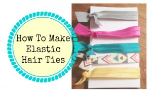 How To Make Elastic Hair Ties :: Southern Savers