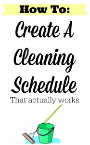 Free Cleaning Schedule Template + Tips :: Southern Savers