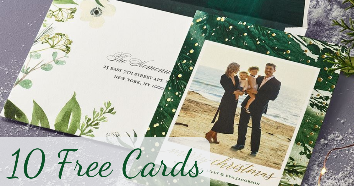 Tiny Prints 10 Free Holiday Cards Southern Savers