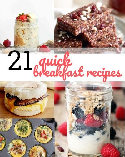 21 Quick Breakfast Recipes