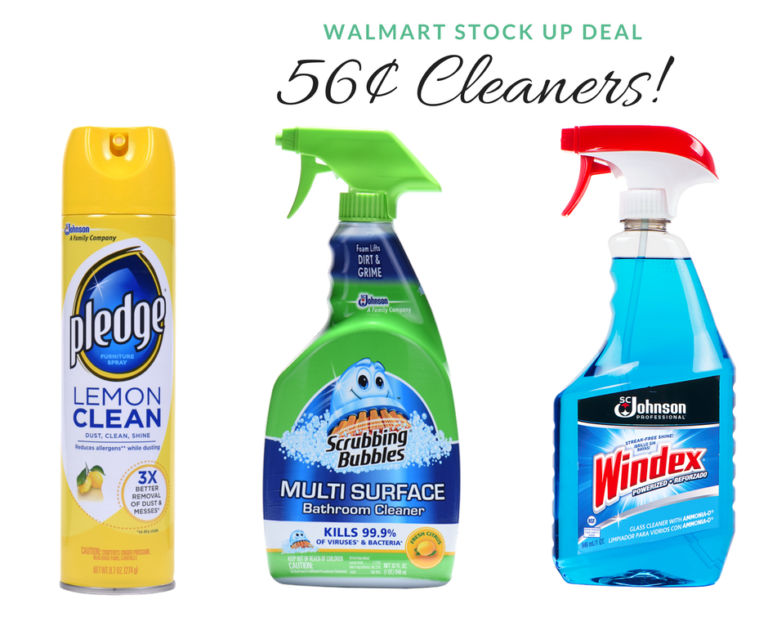 Windex, Pledge & Scrubbing Bubbles Coupons = 57¢ at Walmart :: Southern ...