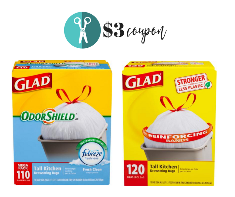 New 3 Off Glad Trash Bags Coupon Southern Savers