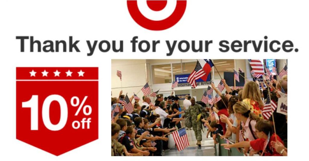 Military Discount 10 off Entire Purchase at Target Southern Savers