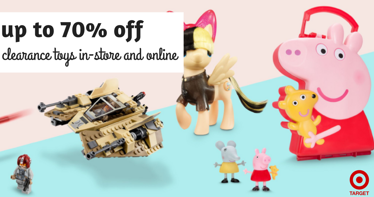 Target - Toy clearance now up to 70% off!