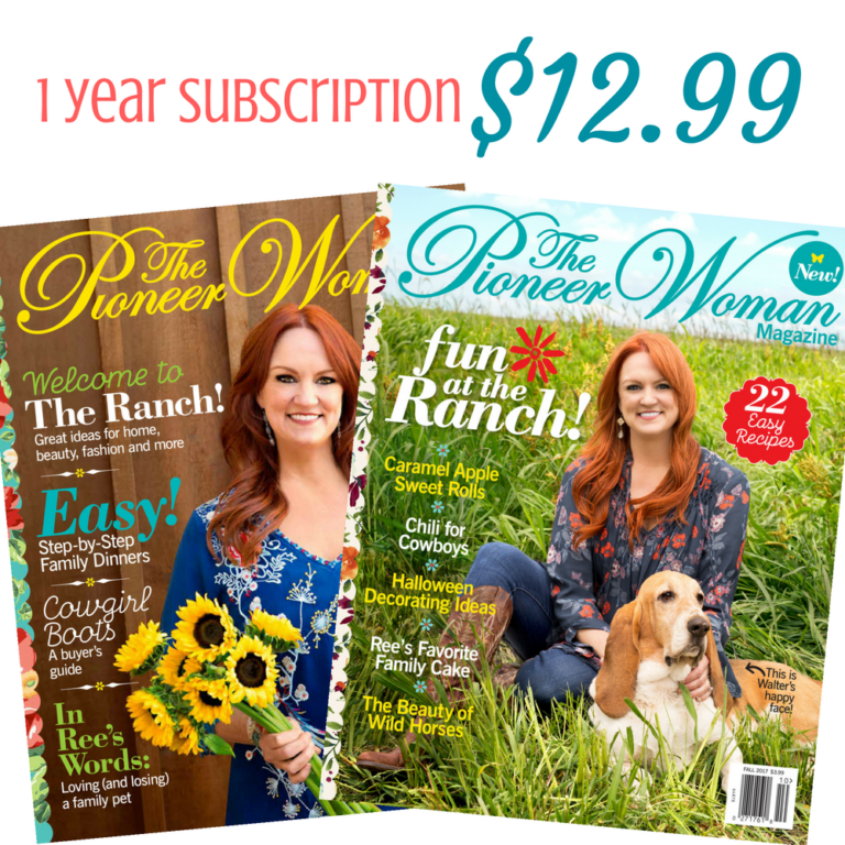 1 Year Pioneer Woman Magazine Subscription, 12.99 Southern Savers