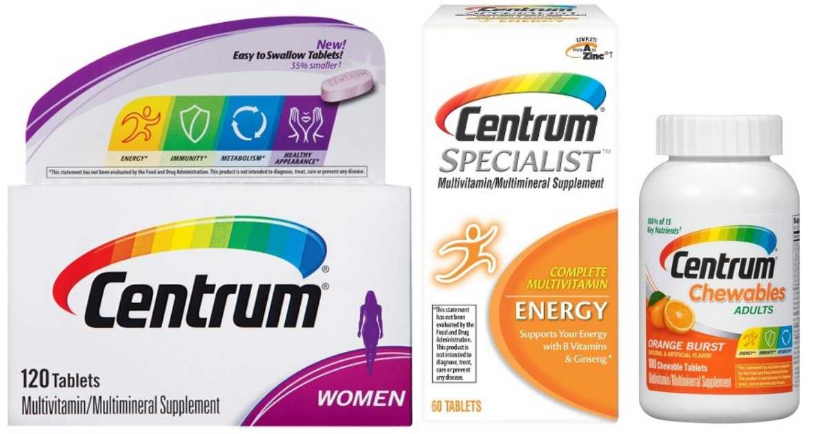 Centrum Coupon Vitamins For 4 09 Each Southern Savers