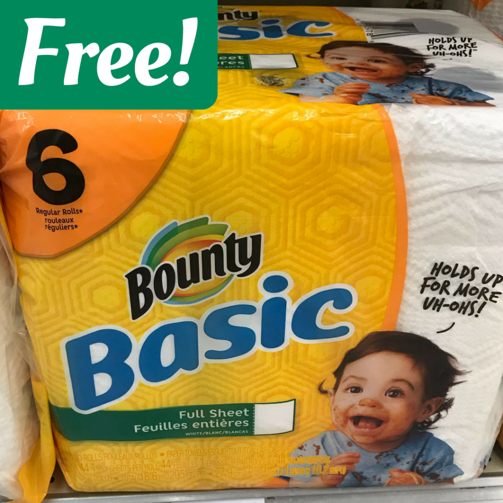 Bounty Coupon Makes Basic or Essentials Paper Towels Free