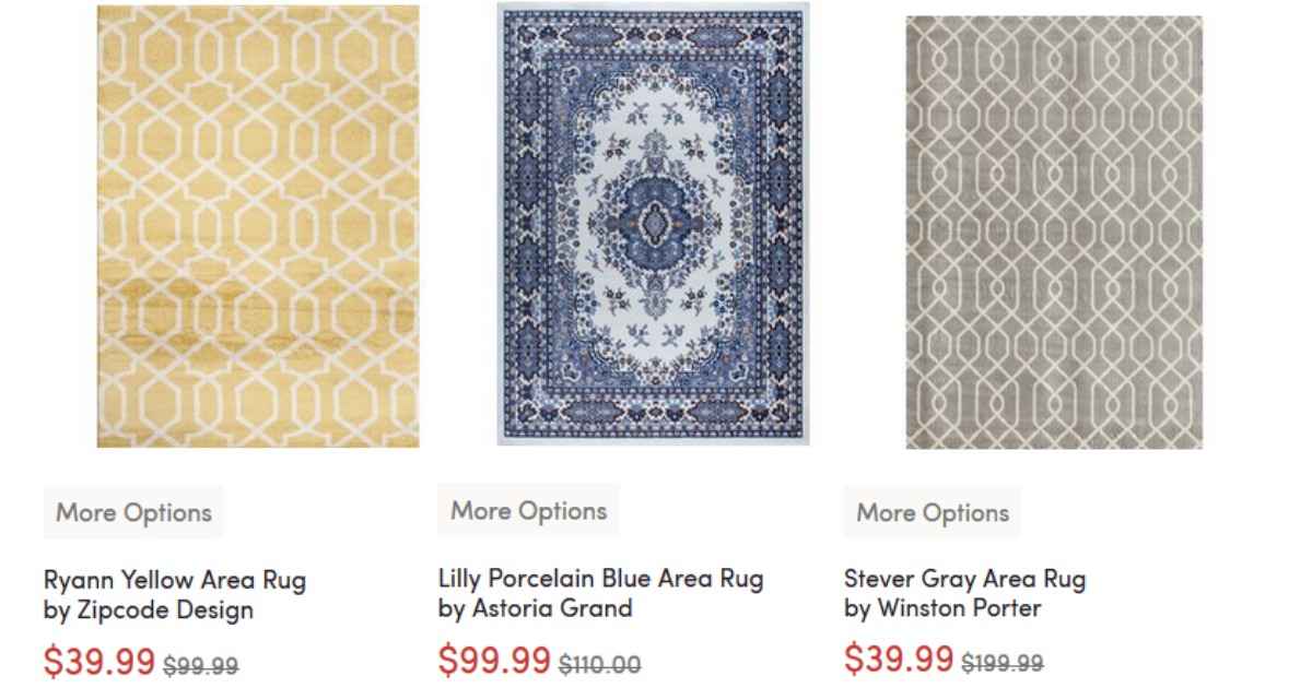 Wayfair Sale: 5x8 Area Rugs for $39.99 :: Southern Savers