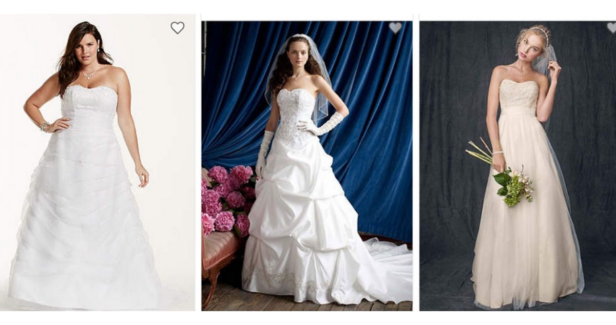 david's bridal dress prices