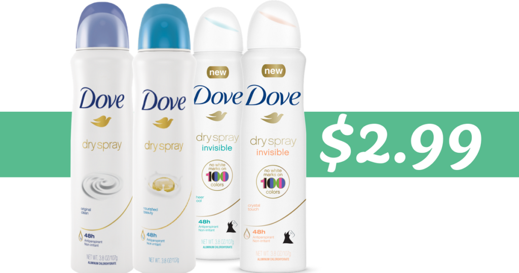 Dove Dry Spray Coupon Makes it 2.99 Southern Savers