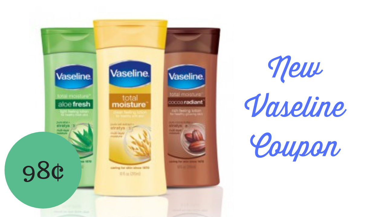 New Vaseline Coupon 98¢ Lotion at Walmart Southern Savers