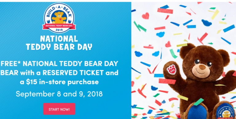 Free National Teddy Bear Day Bear :: Southern Savers