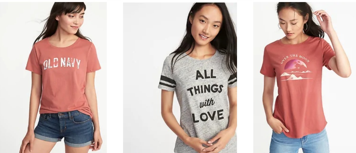 old navy $5 tees