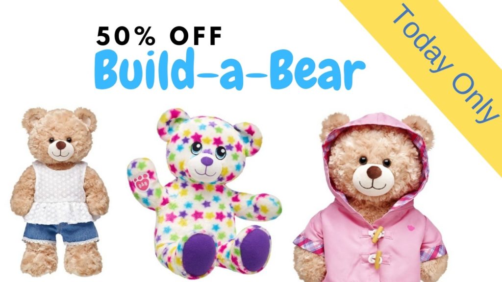 50% off Build-A-Bear Furry Friends & Outfits - Today Only :: Southern ...