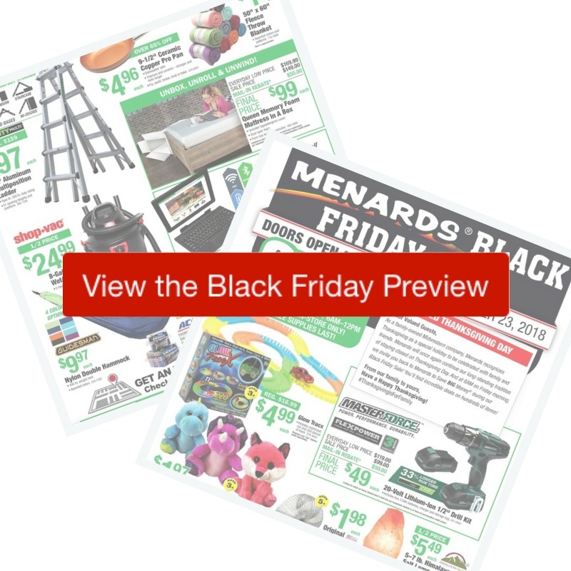 2018 Menards Black Friday Ad - A Couponer&#39;s Life