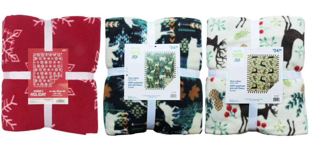 Joann Fabric Deal | No Sew Fleece Throw Sets for $9.99 :: Southern Savers