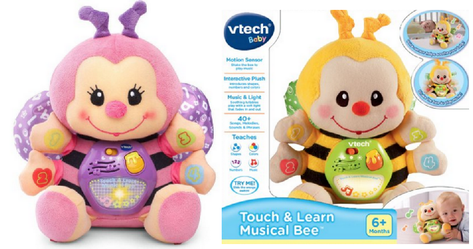 vtech touch and learn musical bee pink