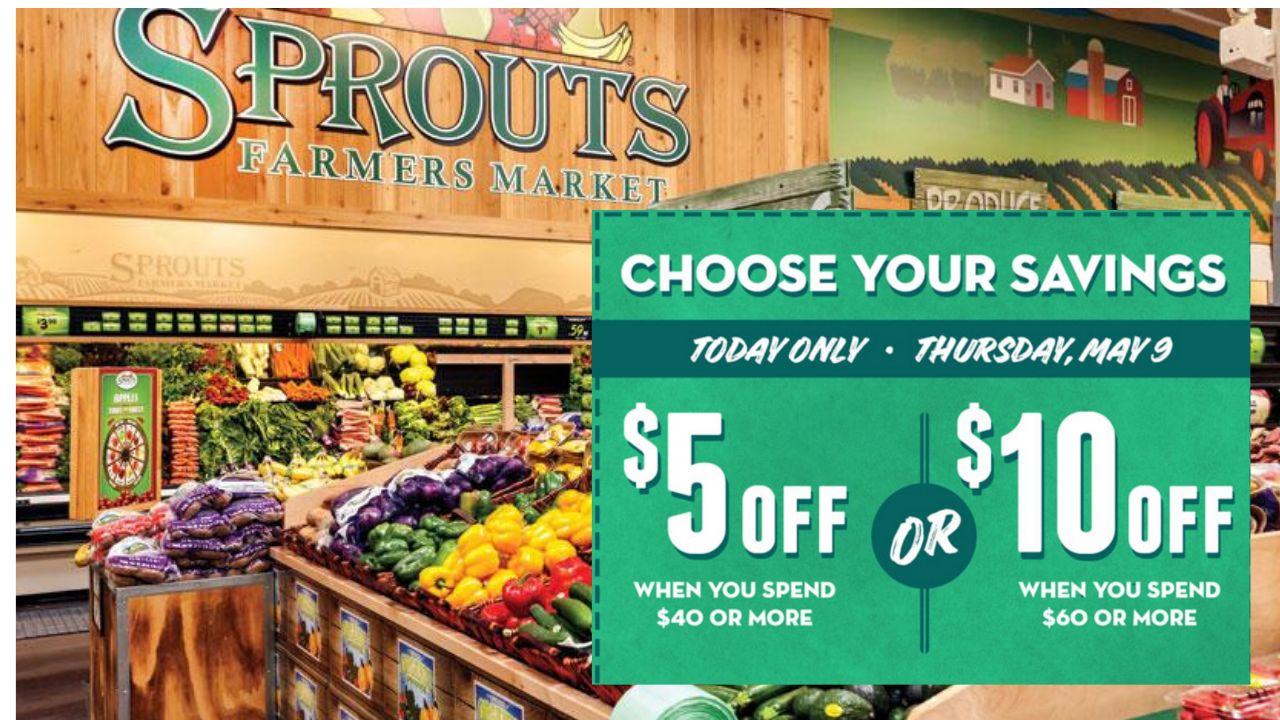 Sprouts Coupon 5 off 40 or 10 off 60 Southern Savers