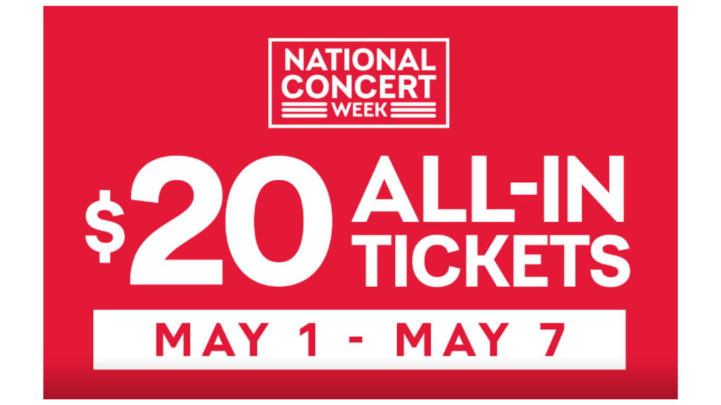 20 Live Nation Concert Tickets For Over 50 Artists Southern Savers