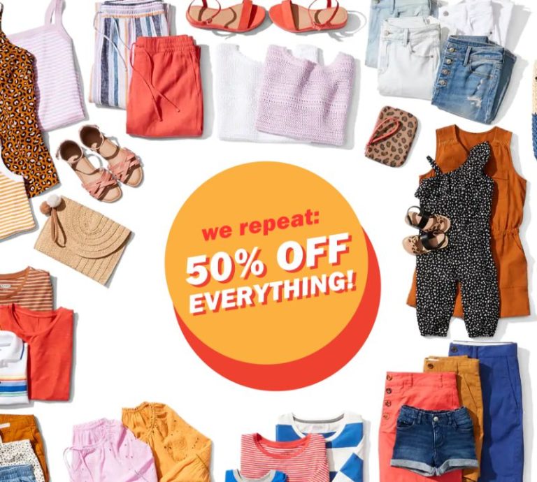 Old Navy Best Sale Ever 50 off Everything + Free Shipping