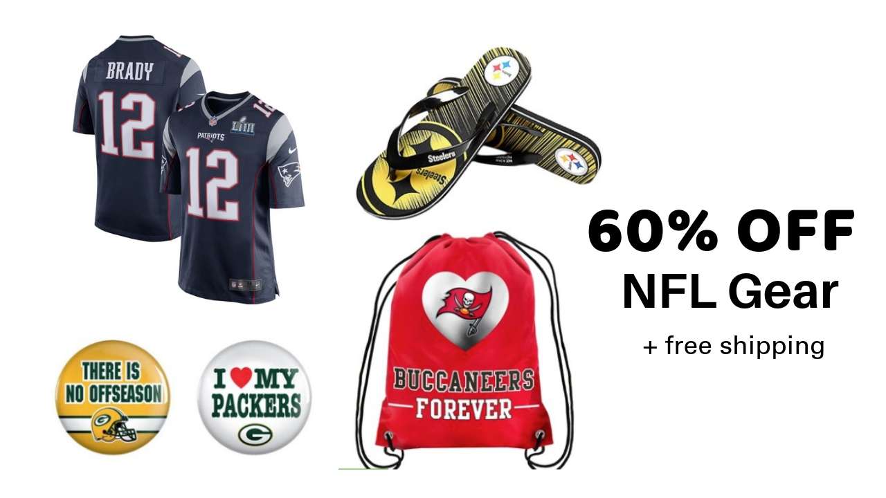 Up to 60% off NFL Gear + Free Shipping 
