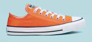 orange low top converse shoes