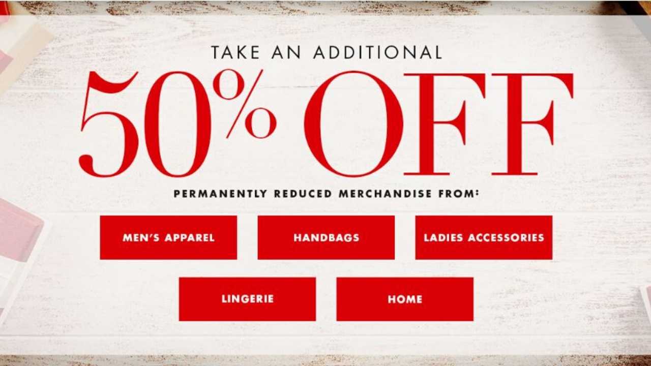 Dillard's Extra 50 Off Clearance Southern Savers