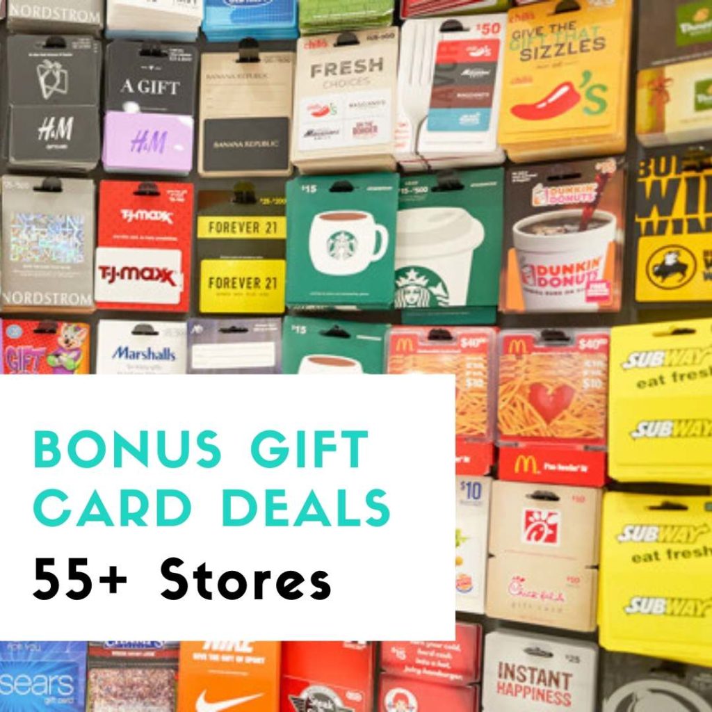 55+ Bonus Gift Card Deals | Dining, Retail &amp; More :: Southern Savers