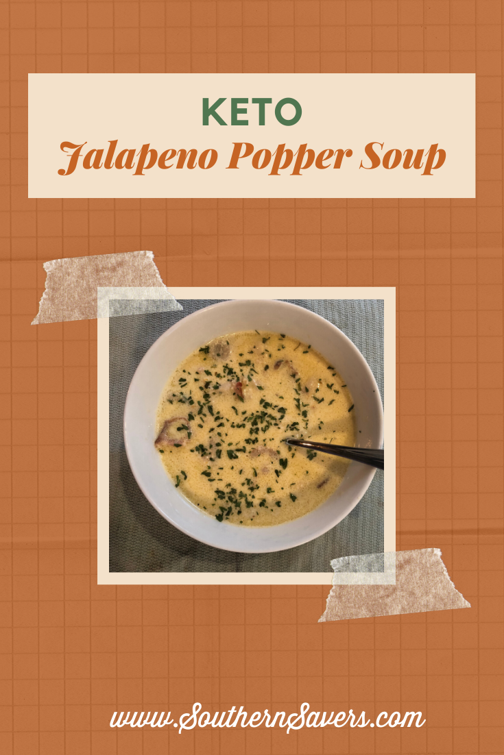 For cold winter days, a warm bowl of soup is the perfect meal. This keto jalapeno popper soup will fit your diet and fill your belly!