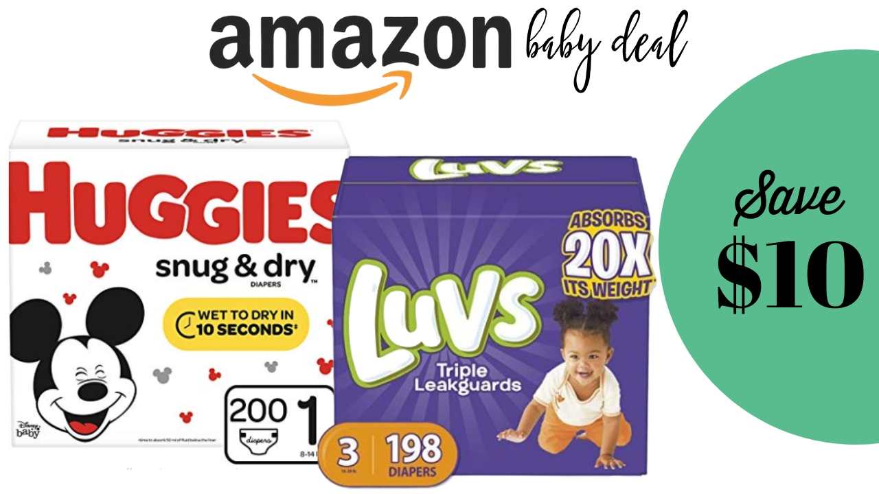 Amazon Baby Deal | $10 Off Diapers Purchase Of $50 :: Southern Savers