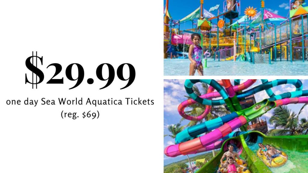 Sea World Aquatica One Day Tickets for 29.99 (reg. 69) Southern Savers