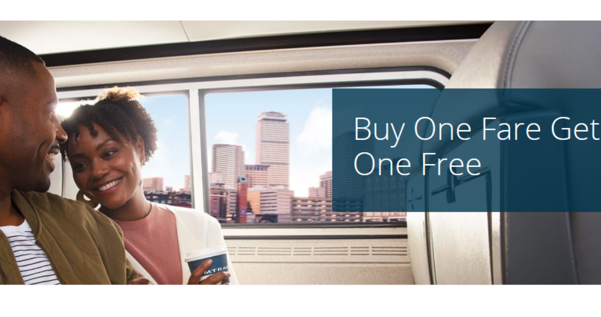 Amtrak Sale Buy One Fare Get One Free Southern Savers