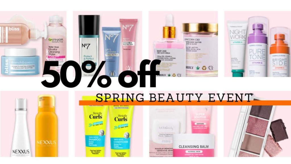 Ulta Spring Haul Event 50 off + Free Shipping Southern Savers
