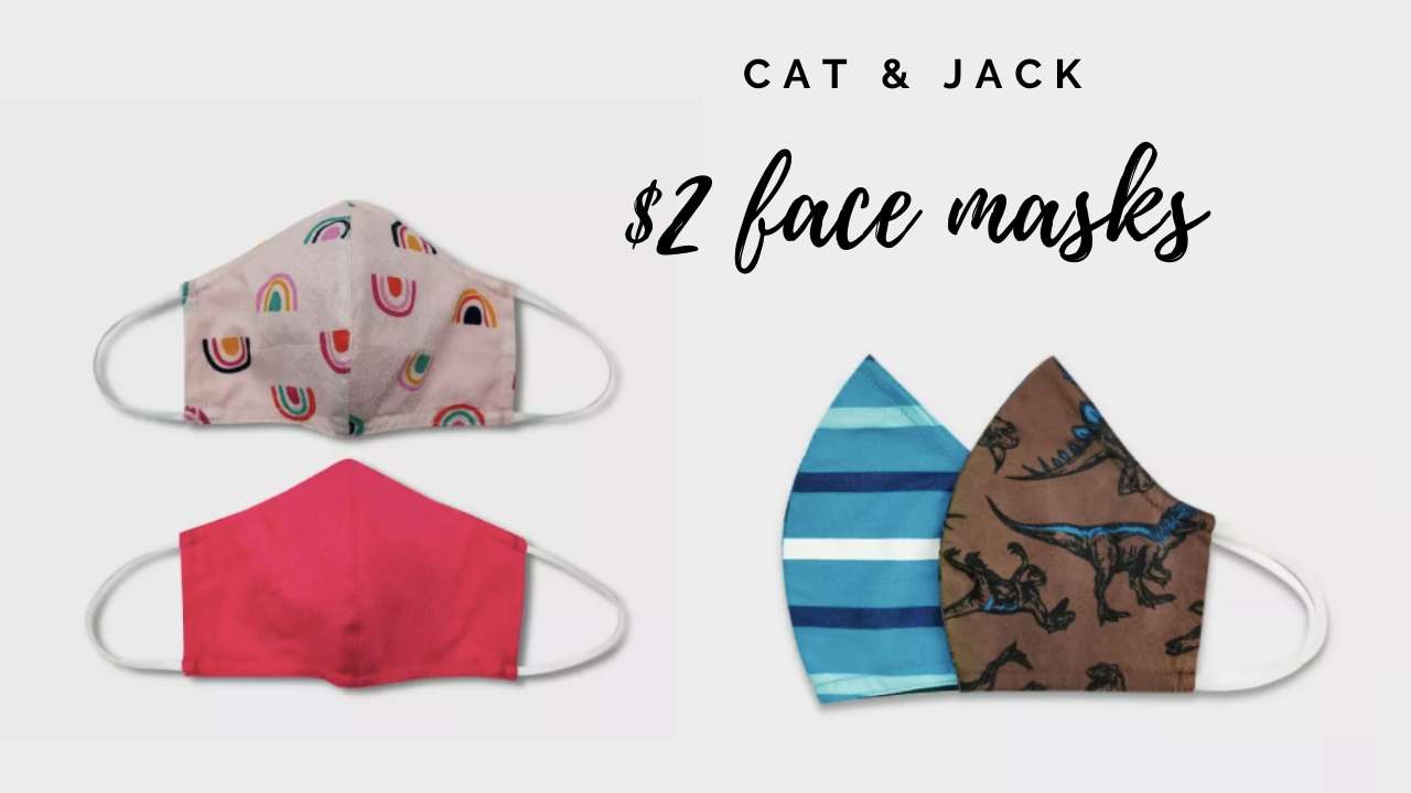 2 Cat & Jack Face Masks for Kids at Target Southern Savers