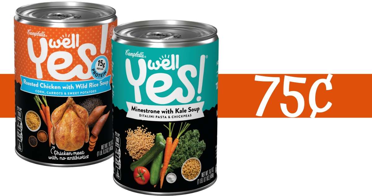 New Printable Coupon 75¢ Campbell's Well Yes! Soup Southern Savers