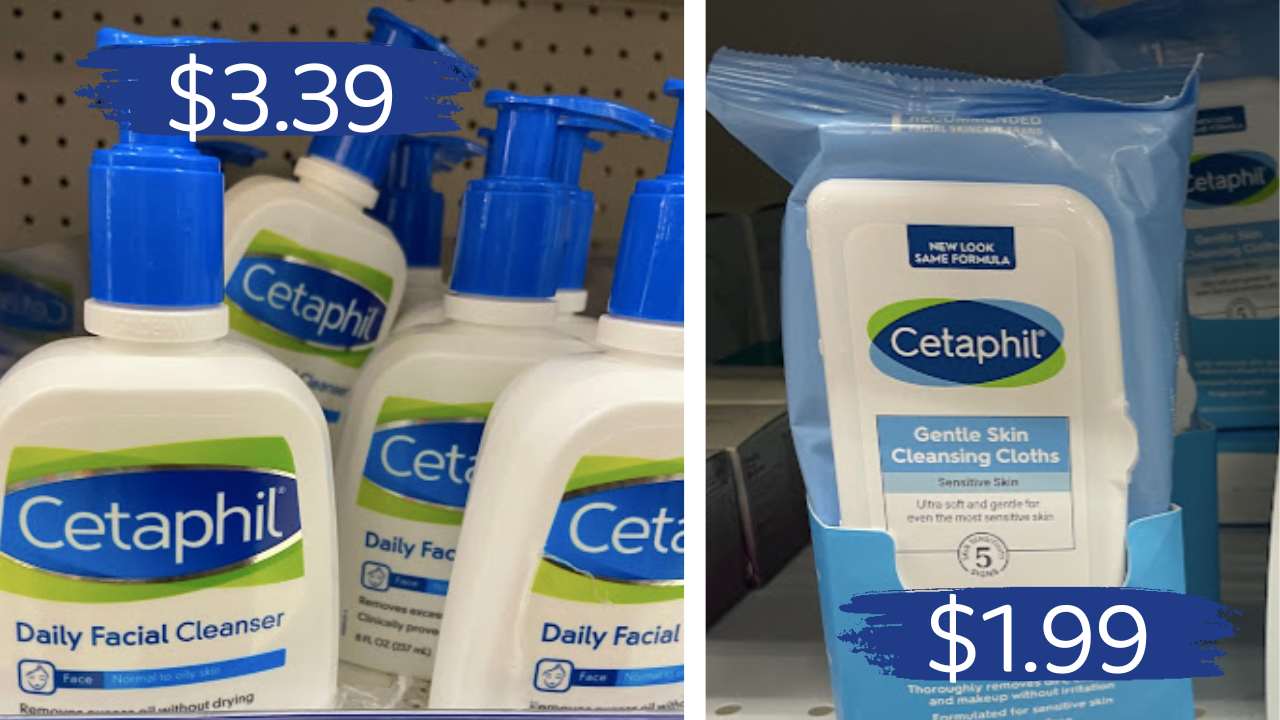 Cetaphil Coupon 1.99 Cleansing Cloths & 3.39 Cleanser Southern