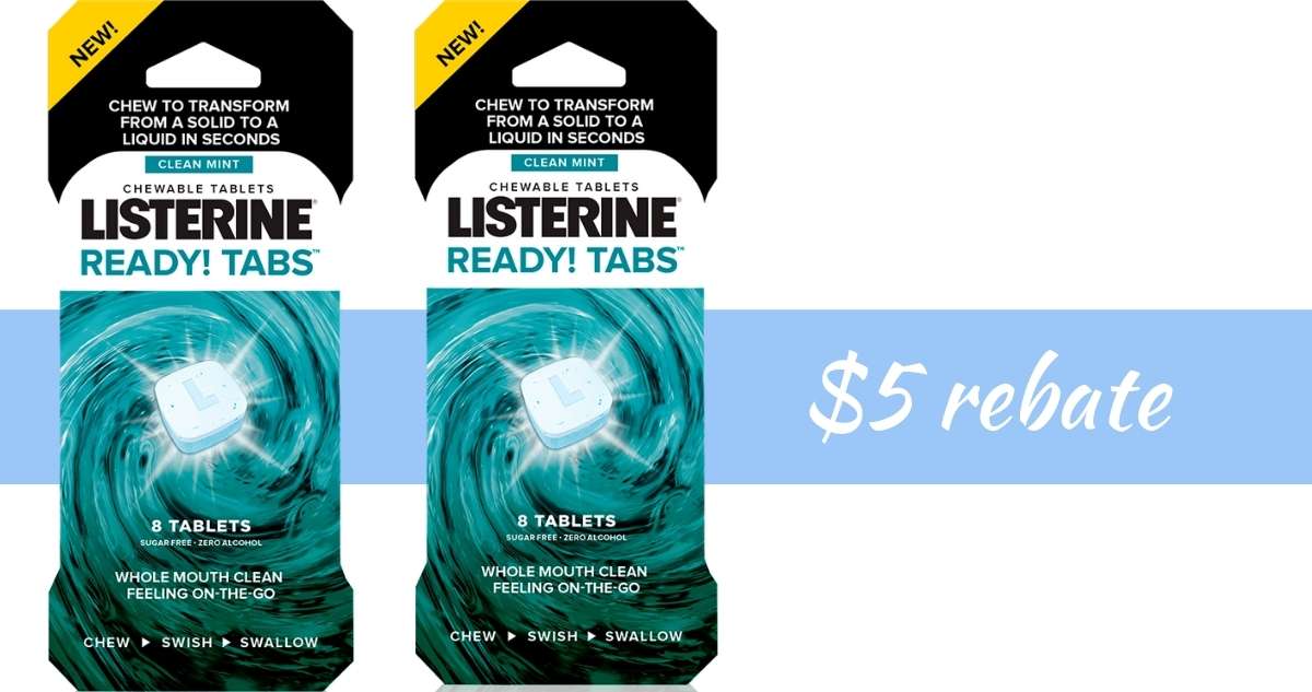 5 Rebate With Listerine Ready Tabs Purchase Southern Savers